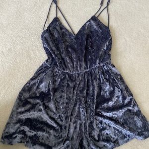 Super cute velvet romper